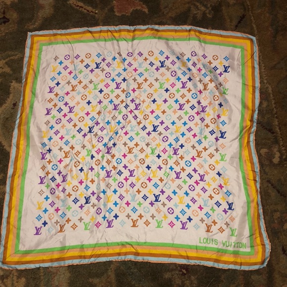 Louis Vuitton Accessories - $180 AUTHENTIC 100%SILK LOUIS VUTTON SILK SCARF